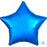 Blue Star Foil Balloon 18''