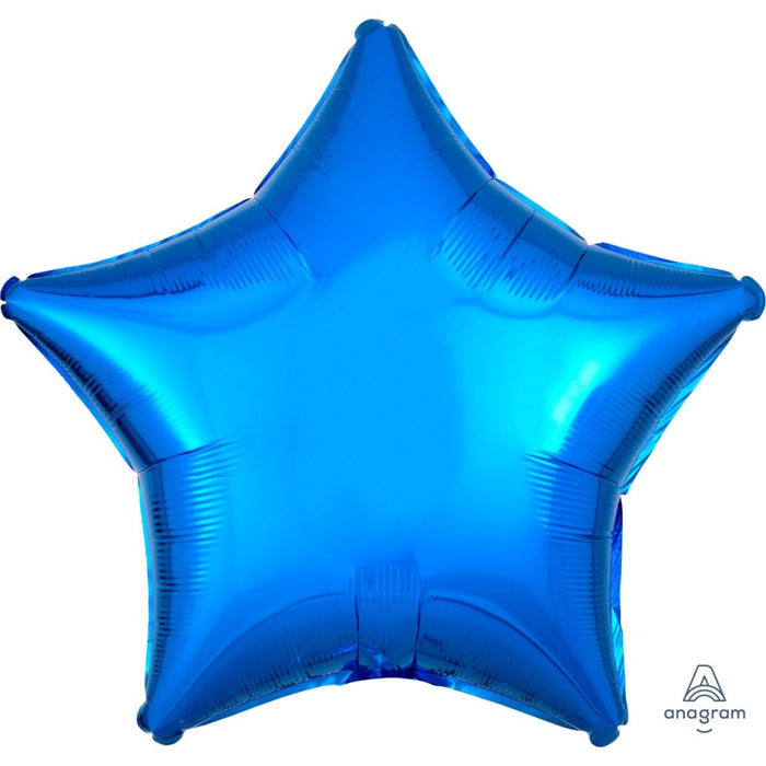 Blue Star Foil Balloon 18''