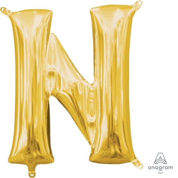 16" Gold Foil Balloon Alpha N