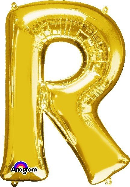 16" Gold Foil Balloon Alpha R