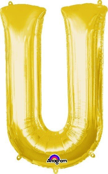 16" Gold Foil Balloon Alpha U