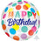 Happy Birthday Big Dots Orb 15''/38cm