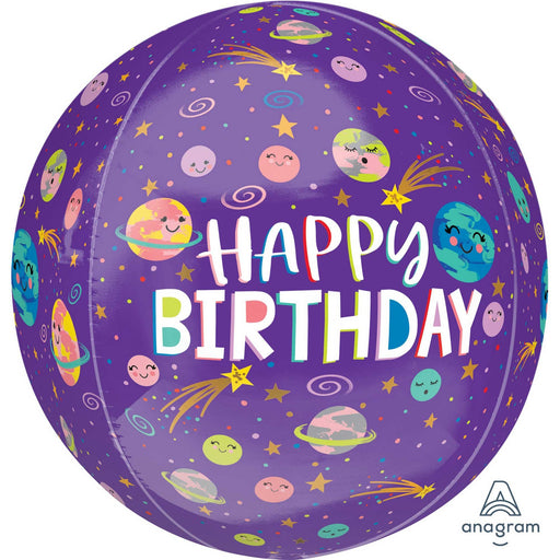 Happy Birthday Galaxy Orb 15''/38cm