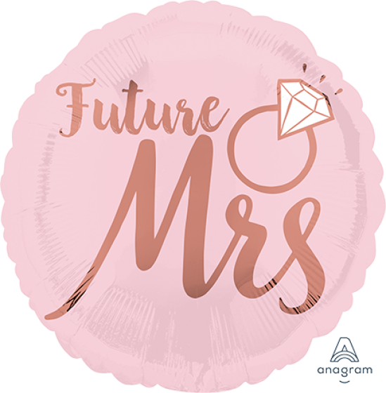Future Mrs/She Said Yes! Double Sided 43cm Foil Balloon