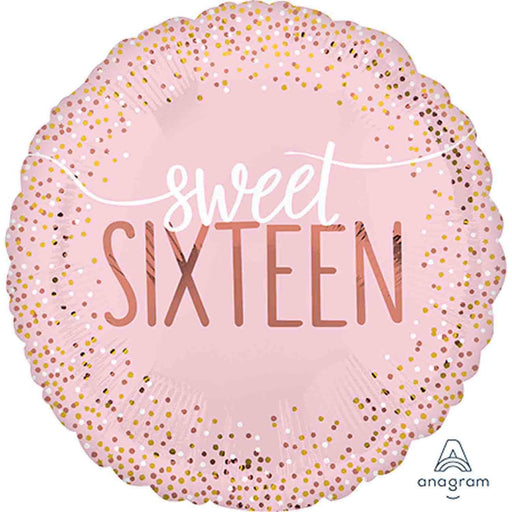 Sweet Sixteen Blush 43cm Foil Balloon