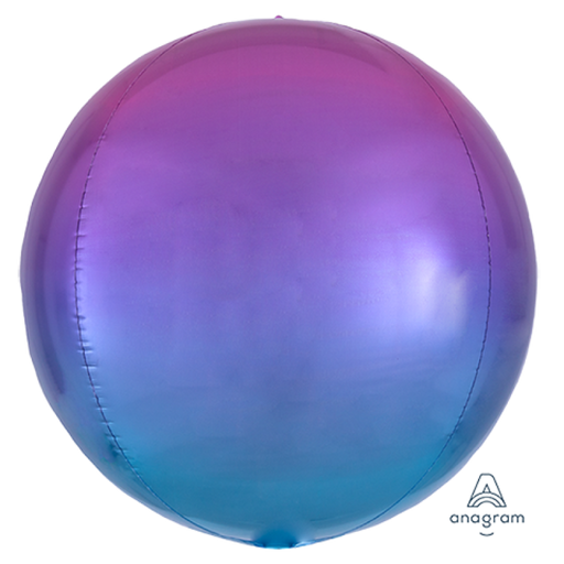Ombré Pink & Blue Orbz Balloon 16"(38cm)