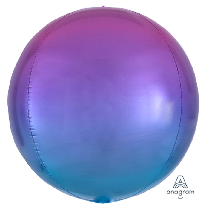 Ombré Pink & Blue Orbz Balloon 16"(38cm)