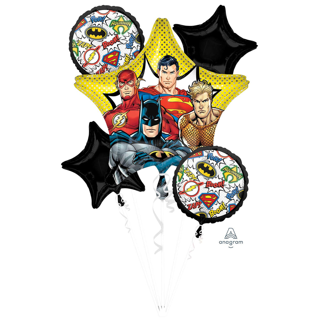 Foil Balloon Bouquet Kit Justice League — Red Fox Party Supplies
