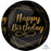 Happy Birthday Black And Gold Orb 15''/38cm