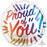 18 Inch  Proud of You Rainbow Letters Foil Balloon