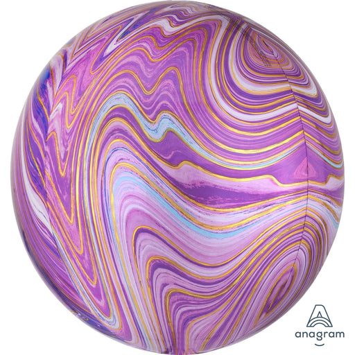 Orbz Purple Marblez Foil 38 cm