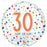 Confetti 30 Happy Birthday Foil Balloon 18''/45cm