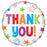 Rainbow Stars Thank You Foil Balloon 18''