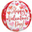 Orbz Happy Valtines Day Watercolour Balloon 16"(38cm)