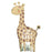 Hello Baby Giraffe Supershape Foil Balloon 63cm x 106cm