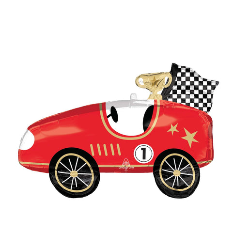 Red Race Car Super Shape Foil Balloon 78cm