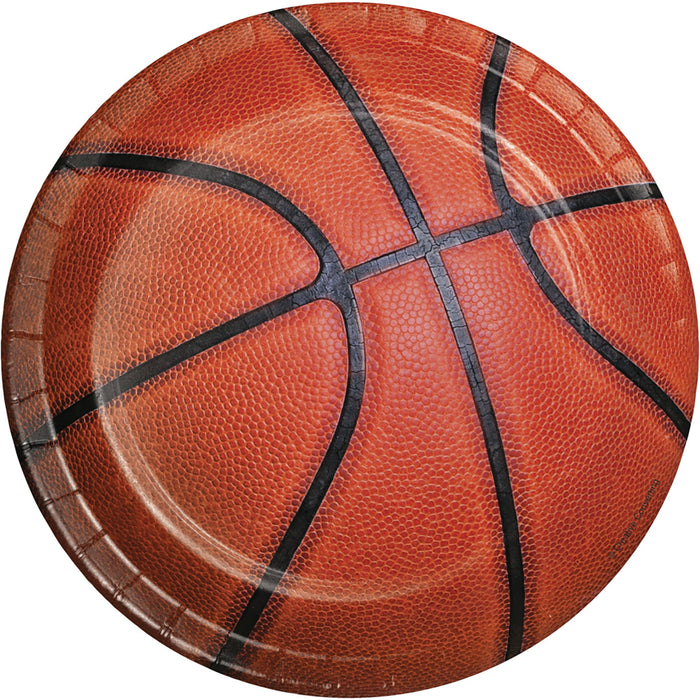 Basketball Round Paper Plates 17cm NPC