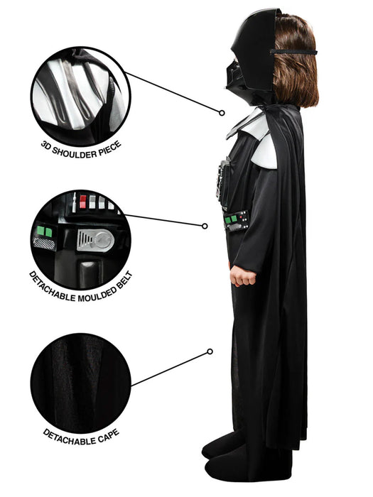 Darth Vader Deluxe Costume - Size 6-8