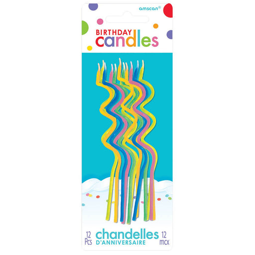 Rainbow Skinny Coil Candle 12PCS