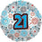 21st Birthday 18'' Foil Balloon