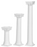 Wilton White Grecian Pillars 3'' 4pk