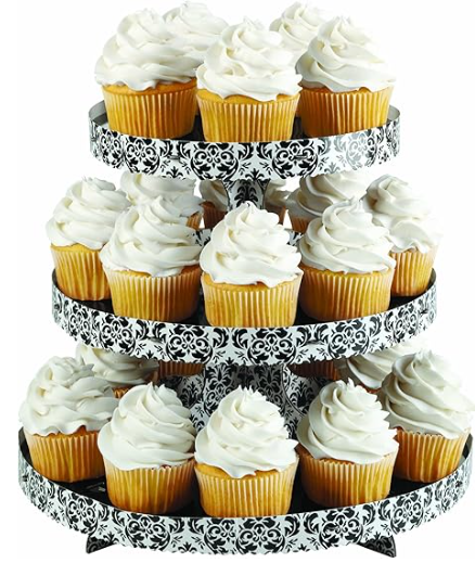 Damask 24 Cupcake Stand