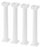 Wilton White Grecian Pillars 7'' 4pk
