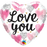 Love You Heart Shape  Foil 18'