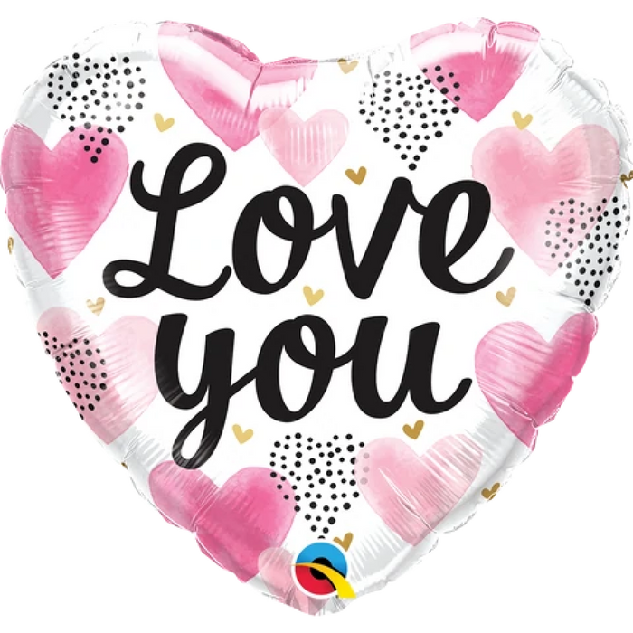 Love You Heart Shape  Foil 18'