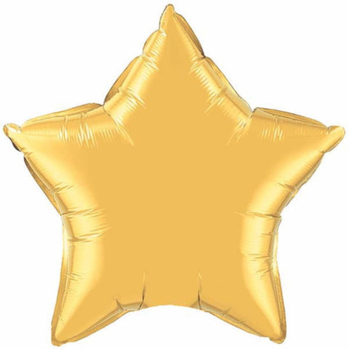 Gold Star Foil Balloon 51cm/20''