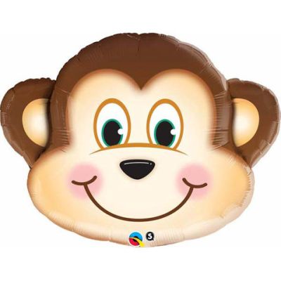 Mega Foil Shape Mischievous Monkey 89cm (35")