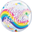 Magical Unicorn & Rainbows Happy Birthday Bubble