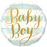 18" Foil Balloon Baby Boy Dots and Stripes