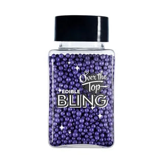 Over The Top Edible Bling Purple Sprinkles 60g