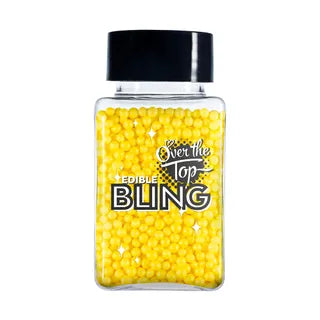 Over The Top Edible Bling Yellow Sprinkles 60g