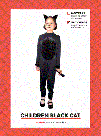Children's Black Cat Costume