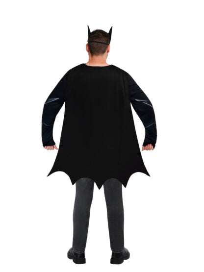 Batman Adult Top, Cape And Mask