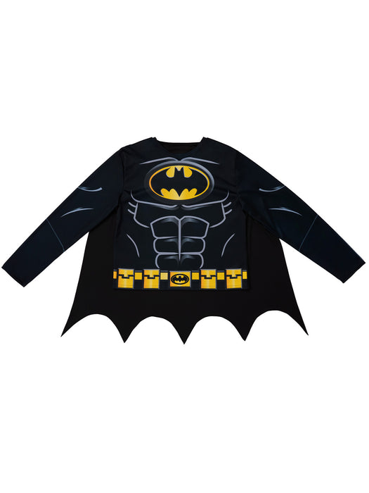 Batman Adult Top, Cape And Mask