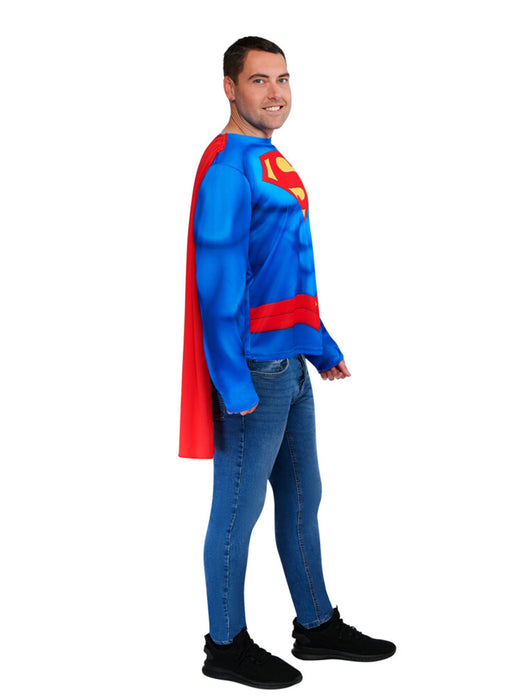 Superman Adult Costume Top And Cape - Medium/Large