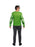 Hulk Adult Costume Top M/L - front view showing digitally printed green muscle chest top with Hulk artwork, officially licensed Marvel product