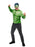 Hulk Adult Costume Top M/L - front three-quarter view with mask showing printed Hulk face features