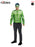 Hulk Adult Costume Top M/L - action pose with fists raised showing full costume top and mask, Rubies officially licensed Marvel product