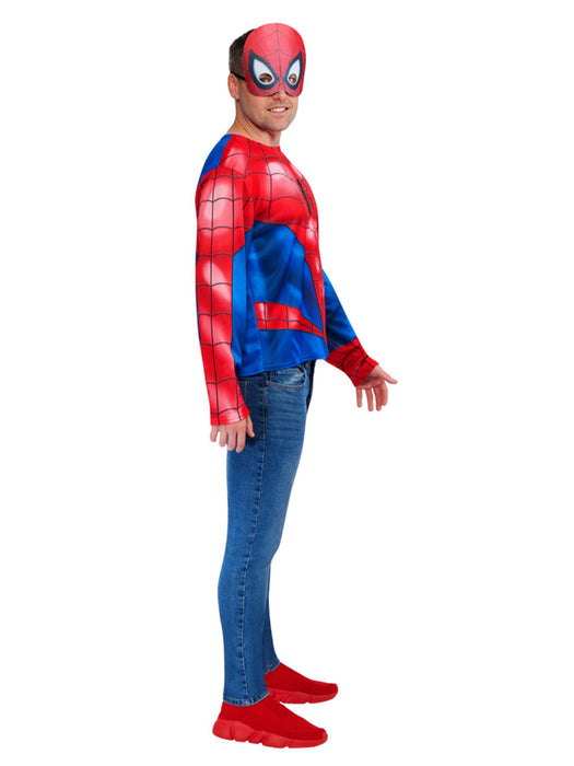 Spider-Man Costume Top & Mask Adult Size M-L