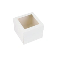 BULK BUY 10x10x6 Inch Cake Box Display Window 25 PACK