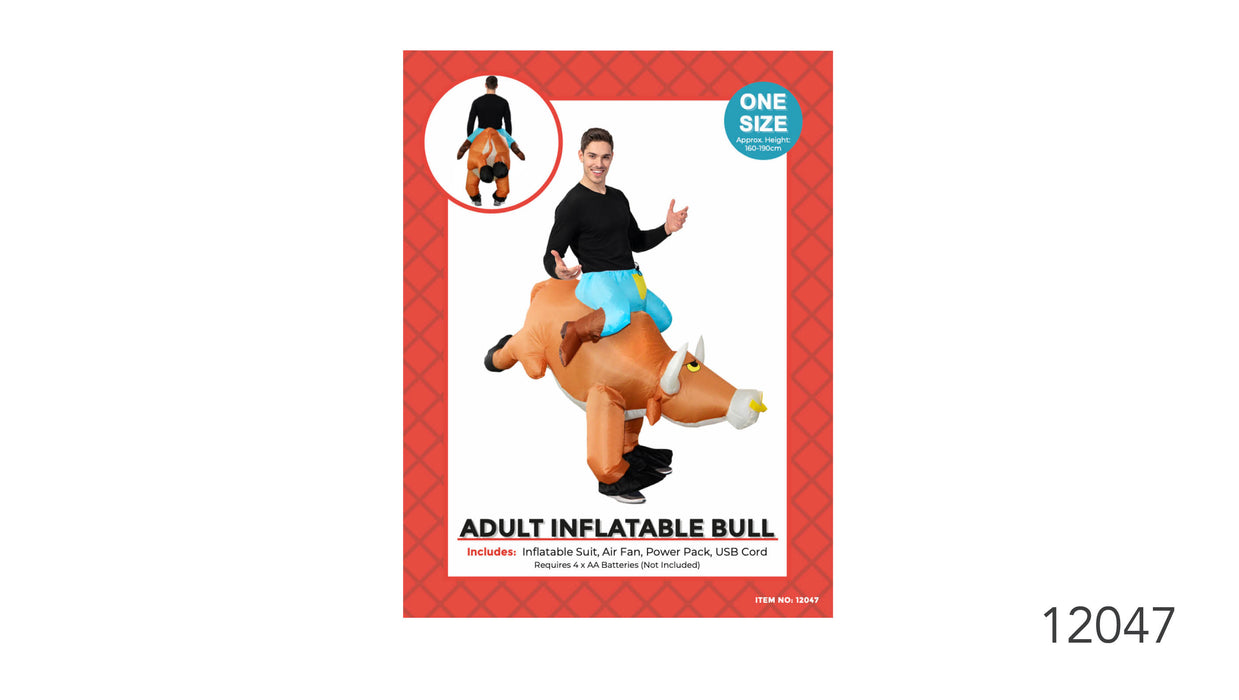 Adult Inflatable Bull Rider Costume