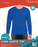 Adult Blue Long Sleeve Top - Medium