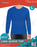Children's Blue Long Sleeve Top - Large (10-12 Years)