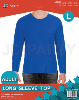 Children's Blue Long Sleeve Top - Large (10-12 Years)