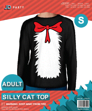 Adult Silly Cat Top Small