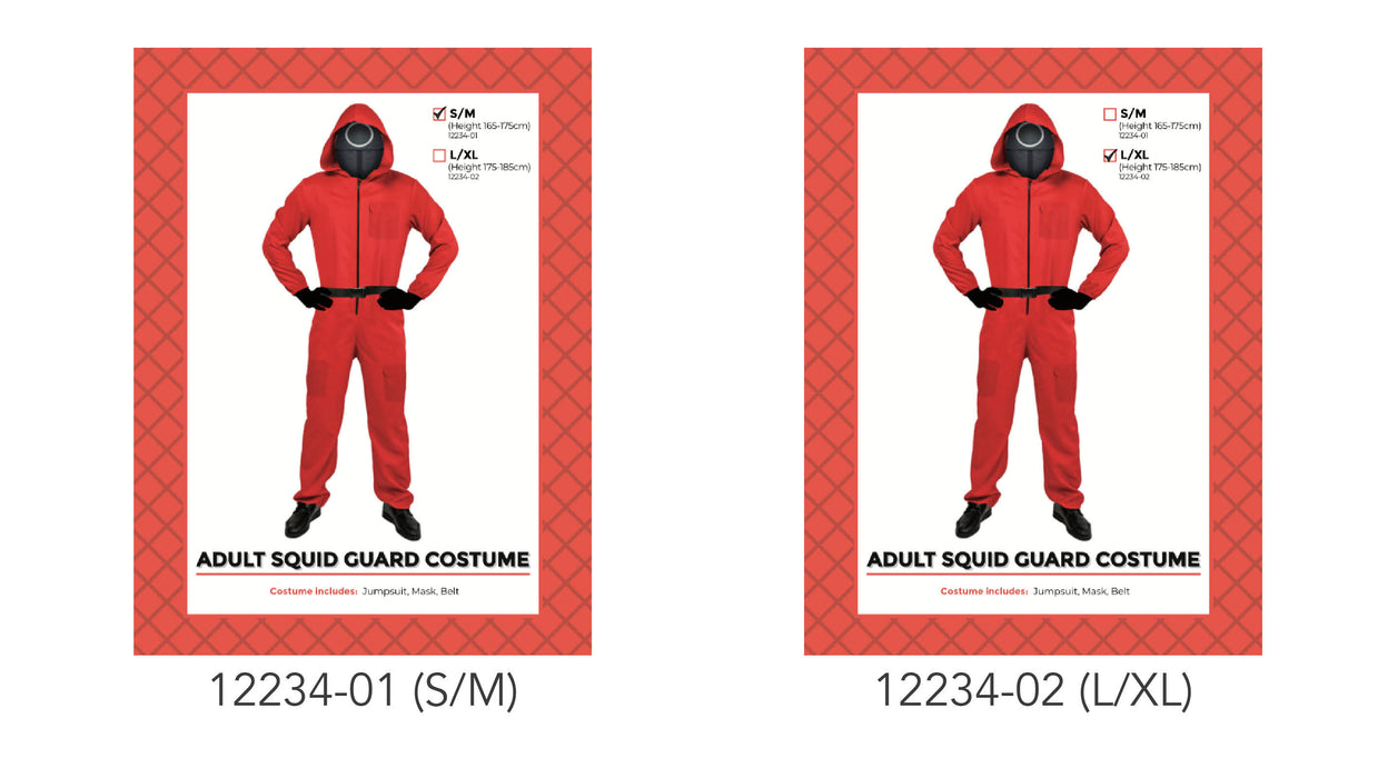 Adult Red Guard Costume Circle Red